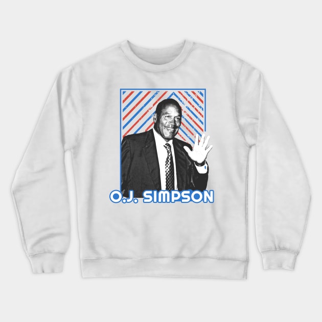 oj simpson - vintage Crewneck Sweatshirt by Bisrto